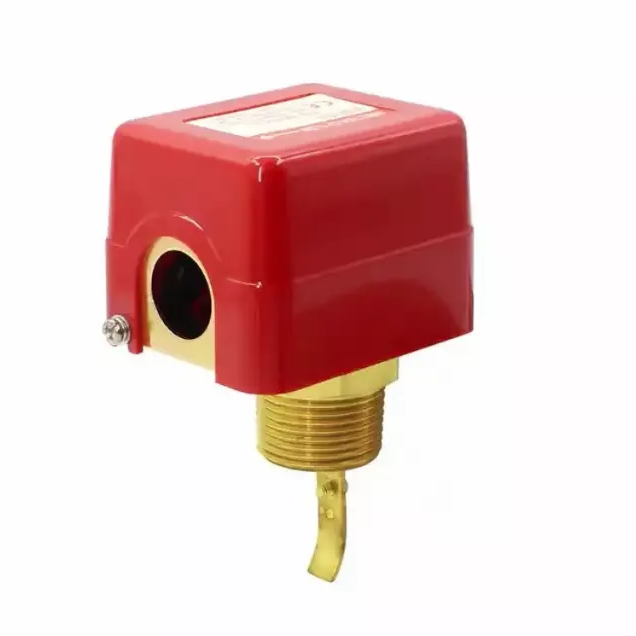 Conexão de bronze da linha do interruptor de controle AC250V 10Bar 0~120℃ NPT do fluxo da pá da água