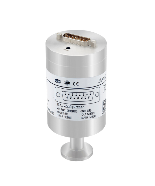 Transmissor de pressão de vácuo absoluto de capacitância HPM18LV 0-10V KF, CF e conector de videocassete