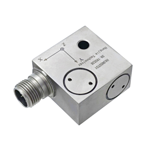 Sensor industrial triaxial do acelerômetro da vibração da linha central XYZ de HA3N50 IEPE três