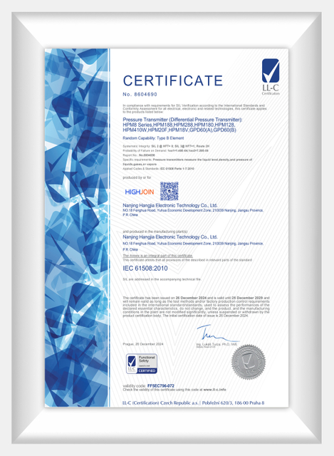 Transmissor de Press&atilde;o SIL (Transmissor de Press&atilde;o Diferencial)