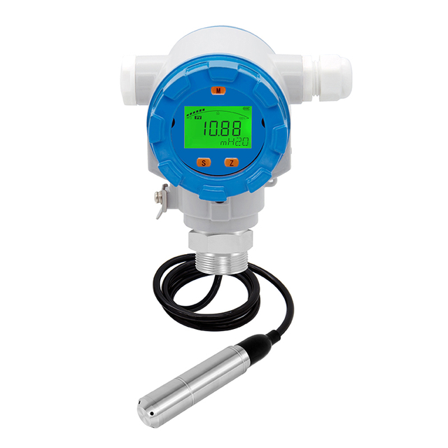 Transmissor integrado de temperatura e líquido alimentado por bateria HPTM420L com display LCD